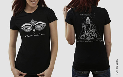 [TON TS 093 L] Namaste - женская футболка